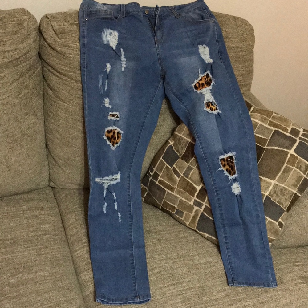 Leopard print jegging